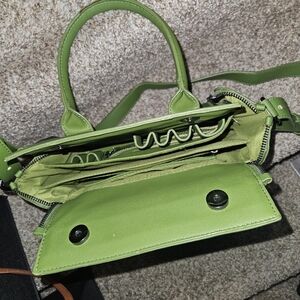 BRENICE Green Travel Makeup Crossbody Bag